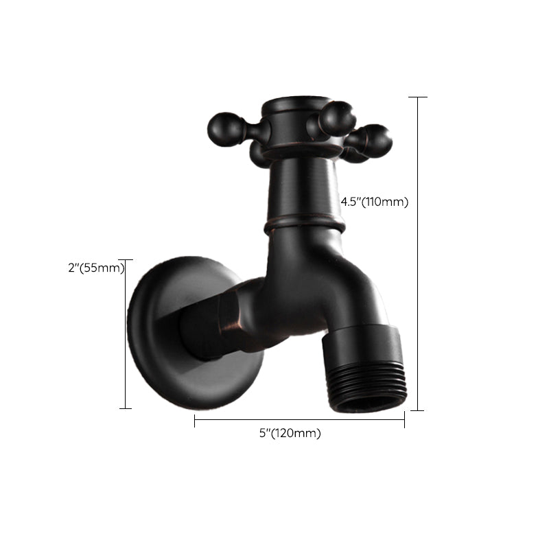 BowLift | Wide Bathroom Sink Faucet Wall-Mounted Cross Handle Faucet