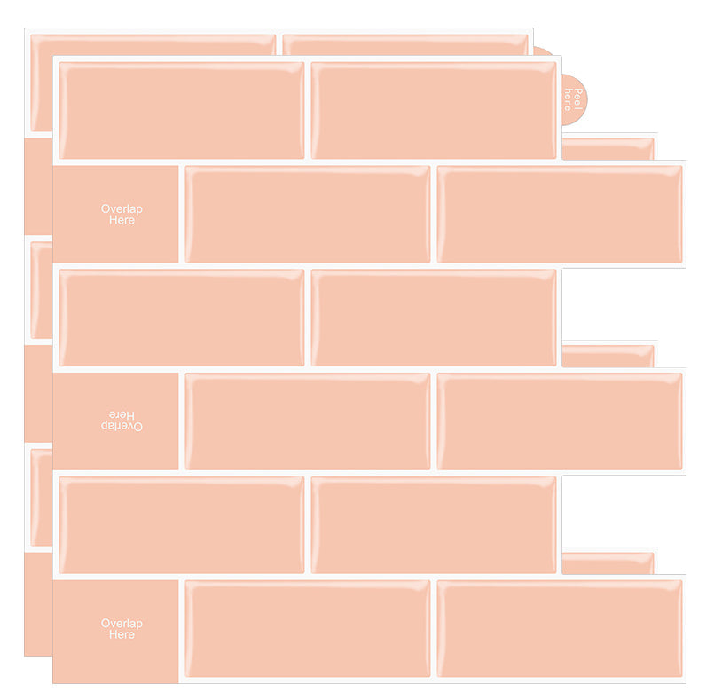 BowLift | Plastic Peel & Stick Subway Tile Modern Easy Peel & Stick Subway Tile