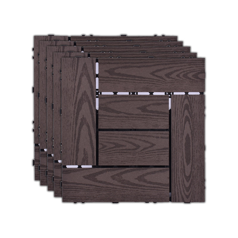 BowLift | 11 Pack 12" X 12" Square Deck/Patio Tiles Snap Fit for Outdoor Patio Tiles