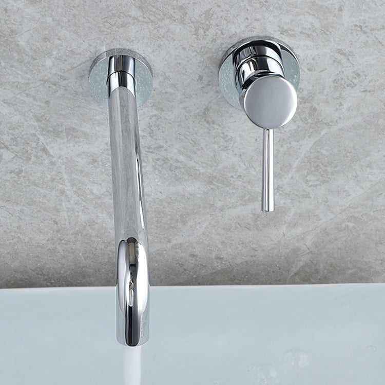 BowLift | Wall-mounted Metallic Bathtub Faucet Low Arc Pipe Bathtub Tap