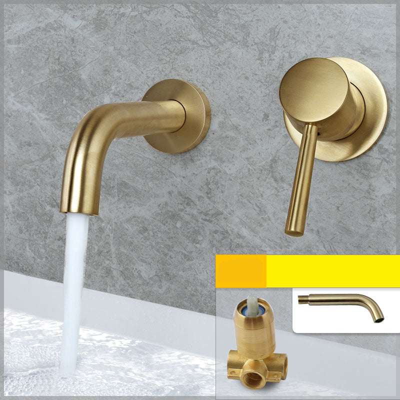 BowLift | Wall-mounted Metallic Bathtub Faucet Low Arc Pipe Bathtub Tap