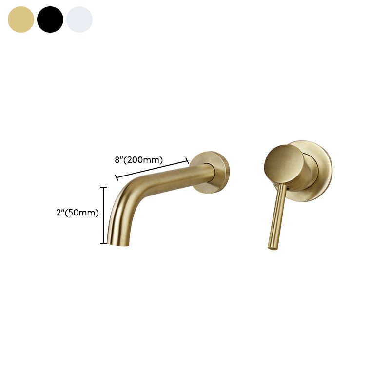 BowLift | Wall-mounted Metallic Bathtub Faucet Low Arc Pipe Bathtub Tap