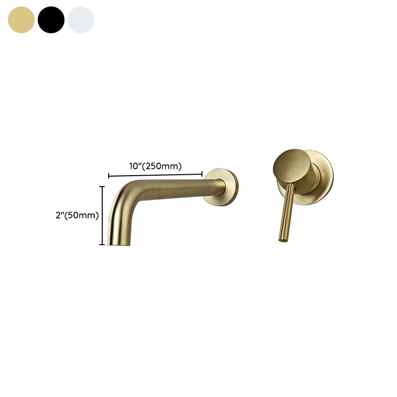 BowLift | Wall-mounted Metallic Bathtub Faucet Low Arc Pipe Bathtub Tap