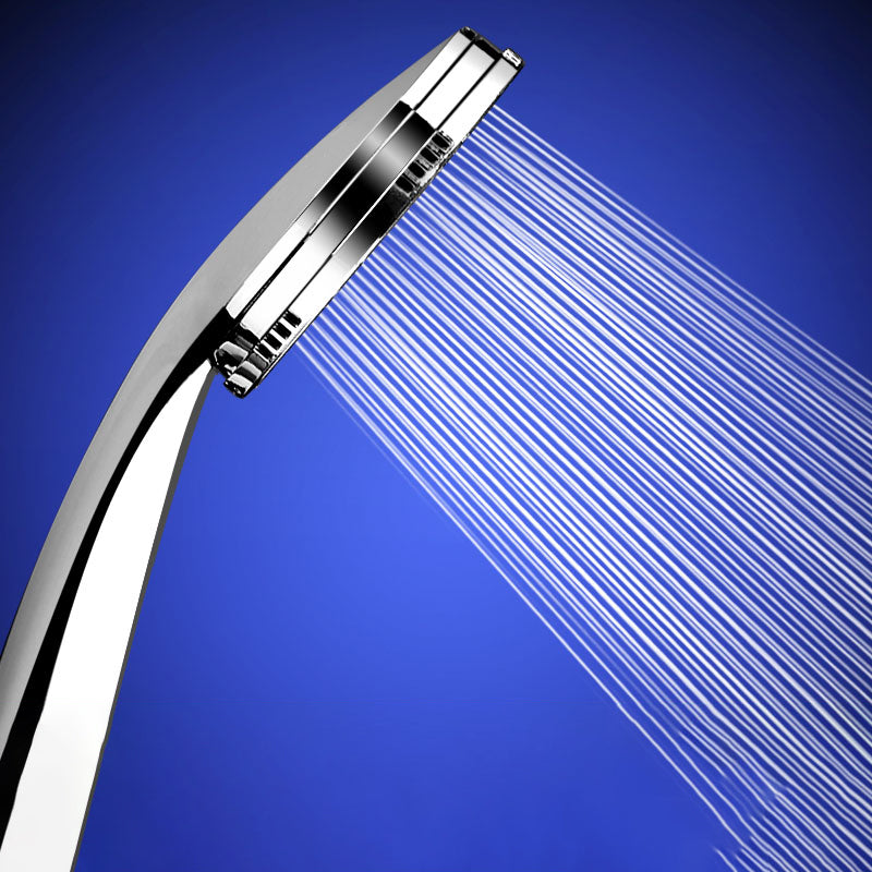 BowLift | Contemporary Silver Round Shower Head Water Efficient Standard Spray Head