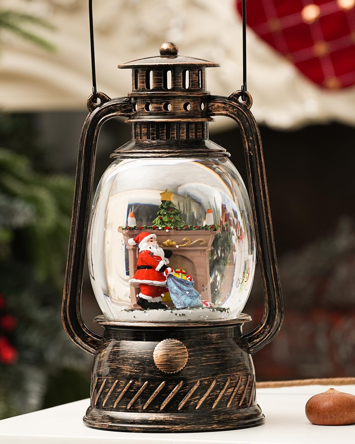 BowLift | Autumn Gloss Decorative Lamp with Pumpkins – Warm LED Light and 6-Hour Timer