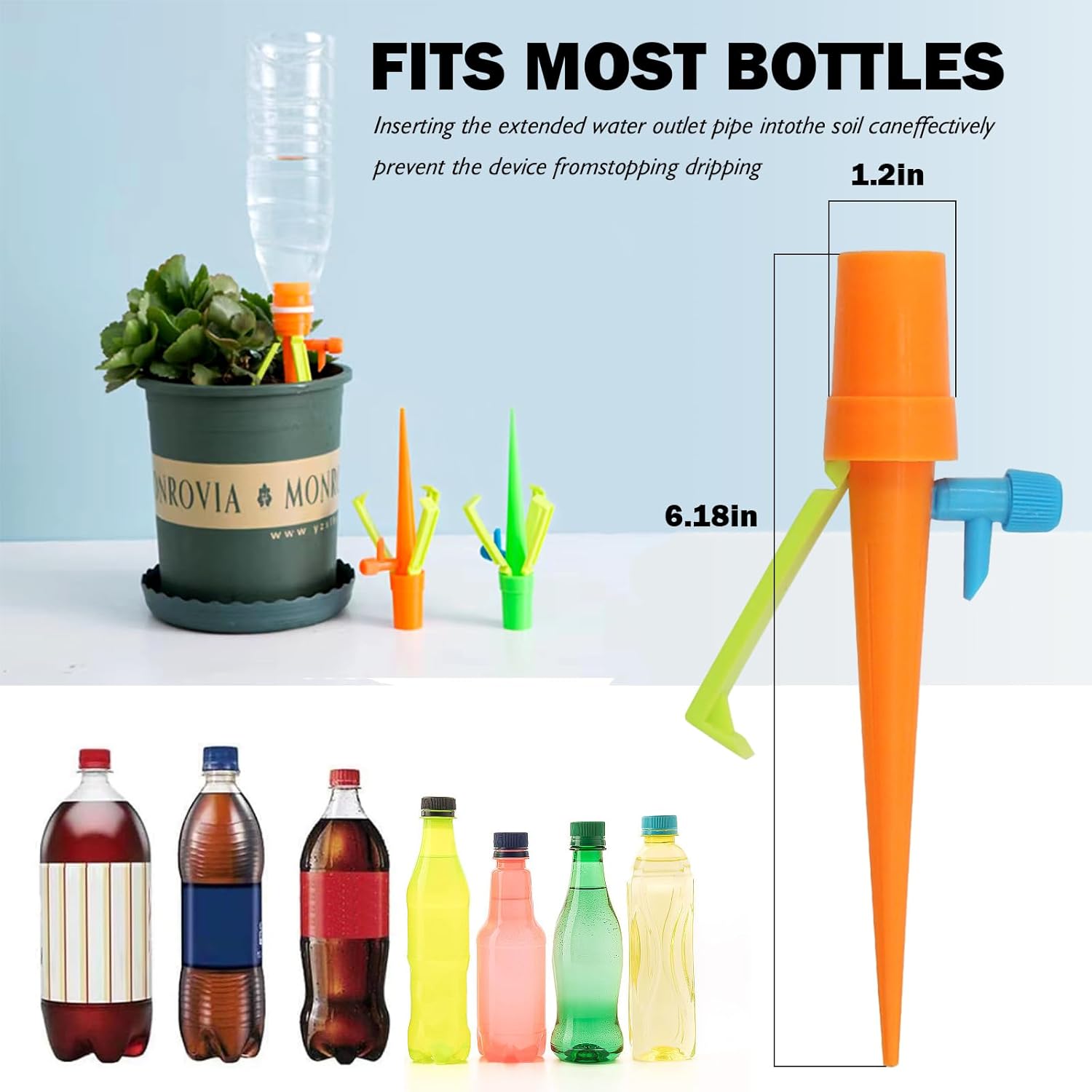 BowLift | Automatic watering spike for plants – With bottle adapter