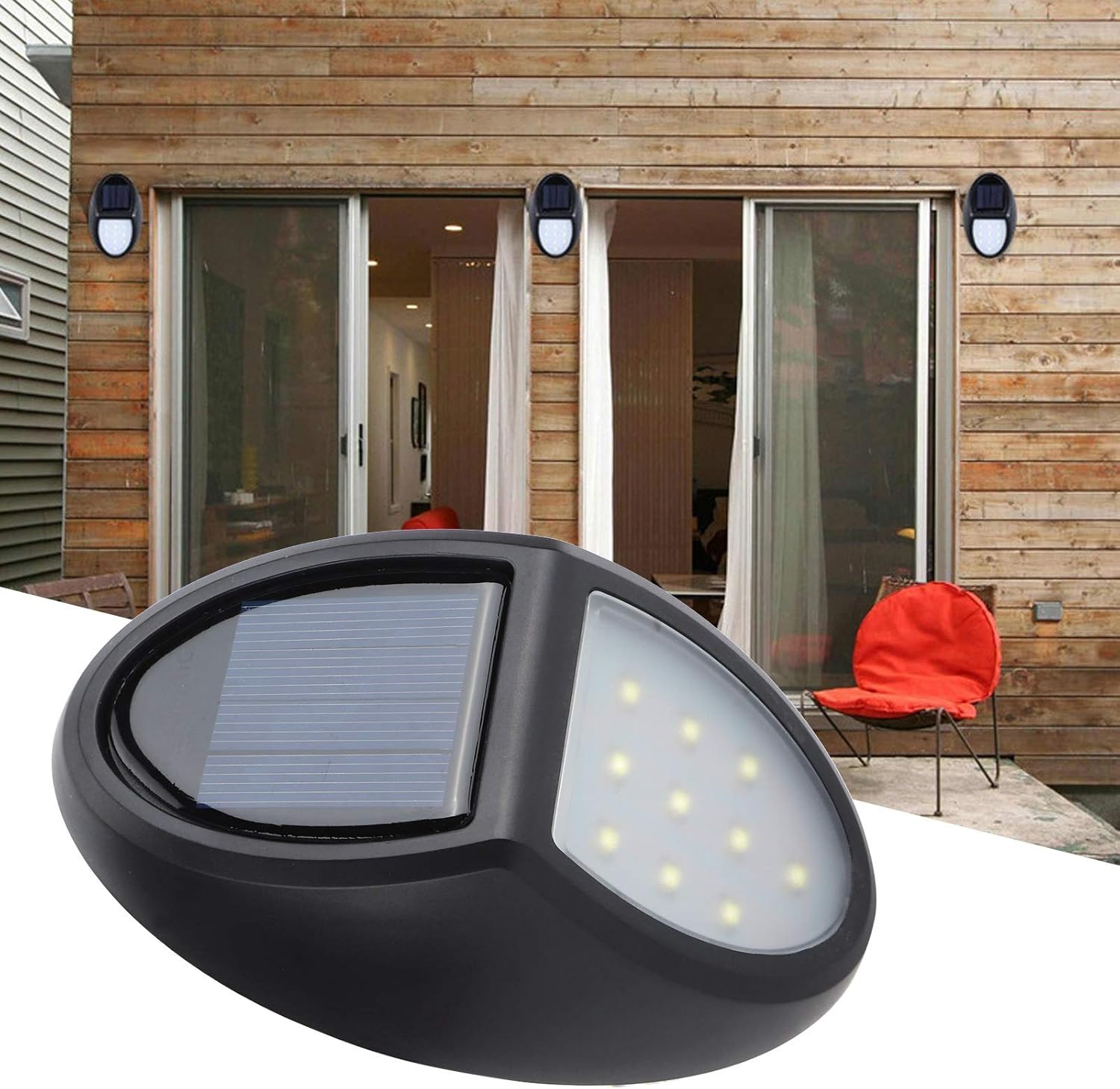 BowLift | Solar LED Wall Lamp for Outdoor – Weatherproof, Energy-Saving and with Motion Sensor