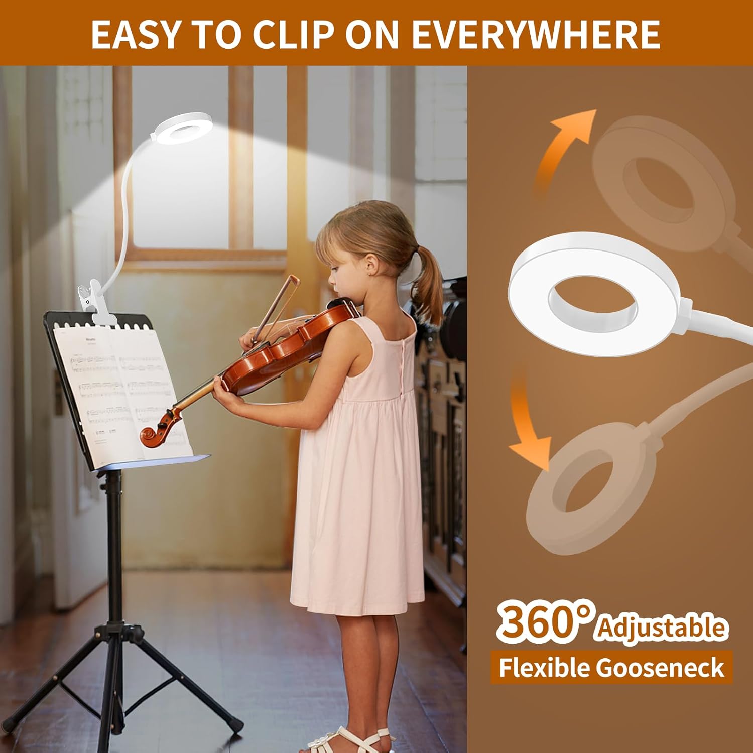 BowLift | 3 Colour Modes LED Desk Clamp Lamp with & Flexible Gooseneck – Selvara (1+1 FREE)