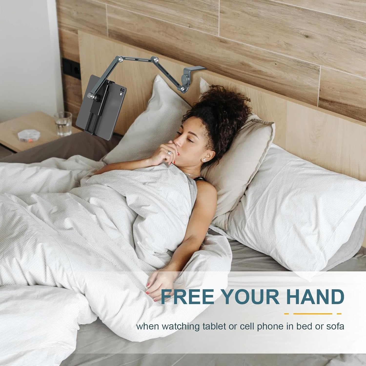 BowLift | Adjustable Aluminum Tablet Desk Stand with 360° Rotation – Movaro