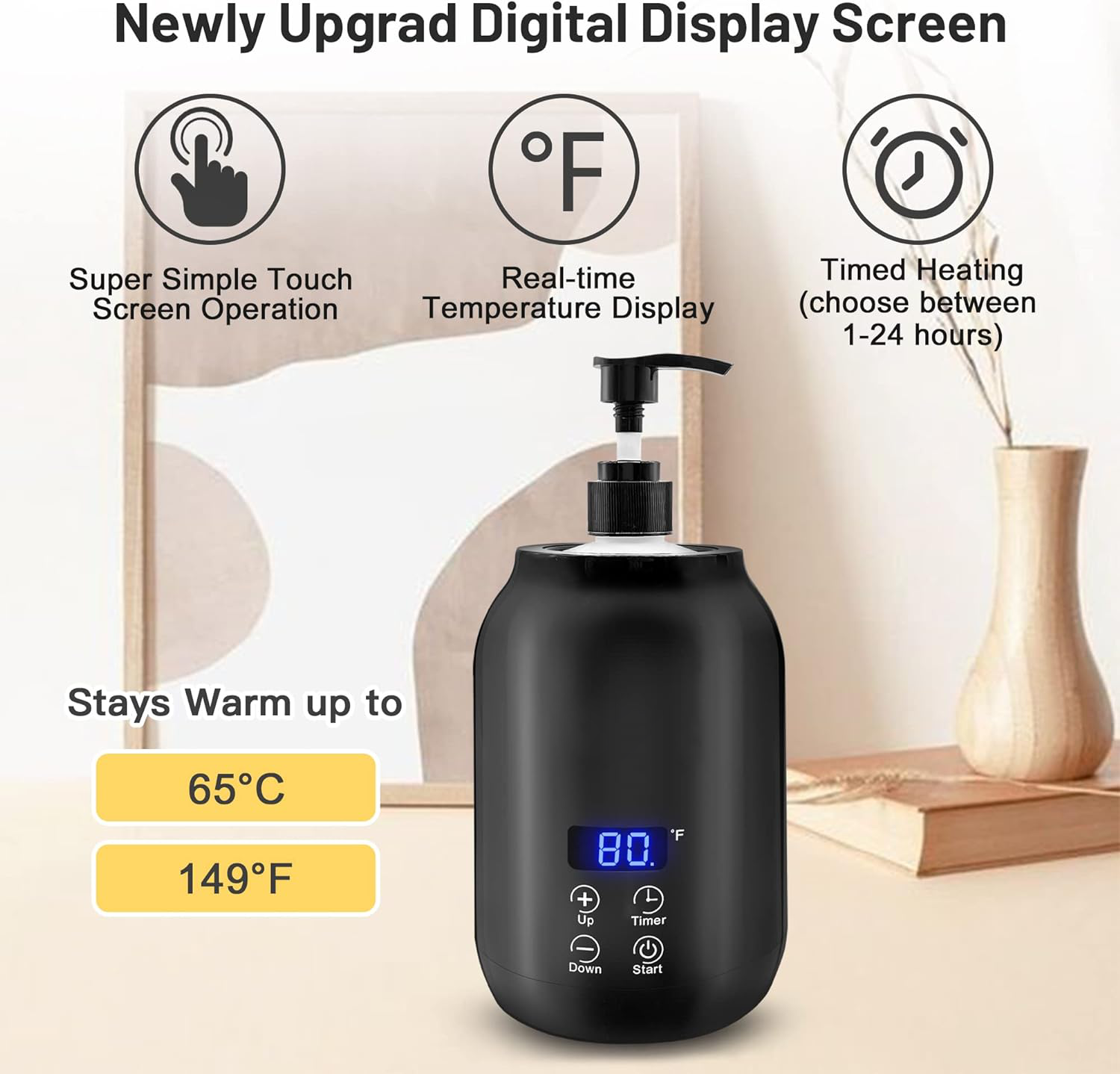 BowLift | Professional Portable Electric Massage Oil Warmer – Fast Heating & Digital Control
