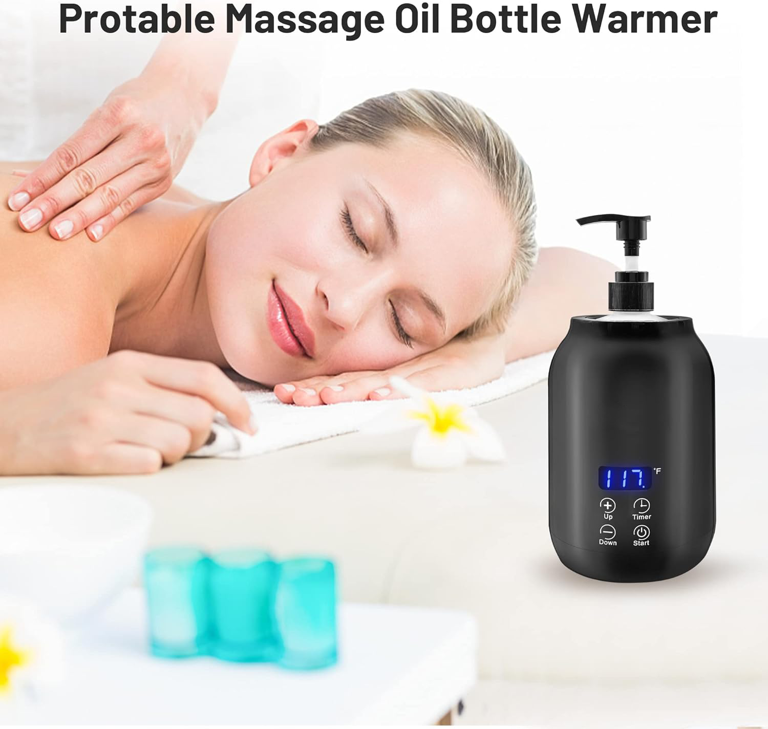 BowLift | Professional Portable Electric Massage Oil Warmer – Fast Heating & Digital Control