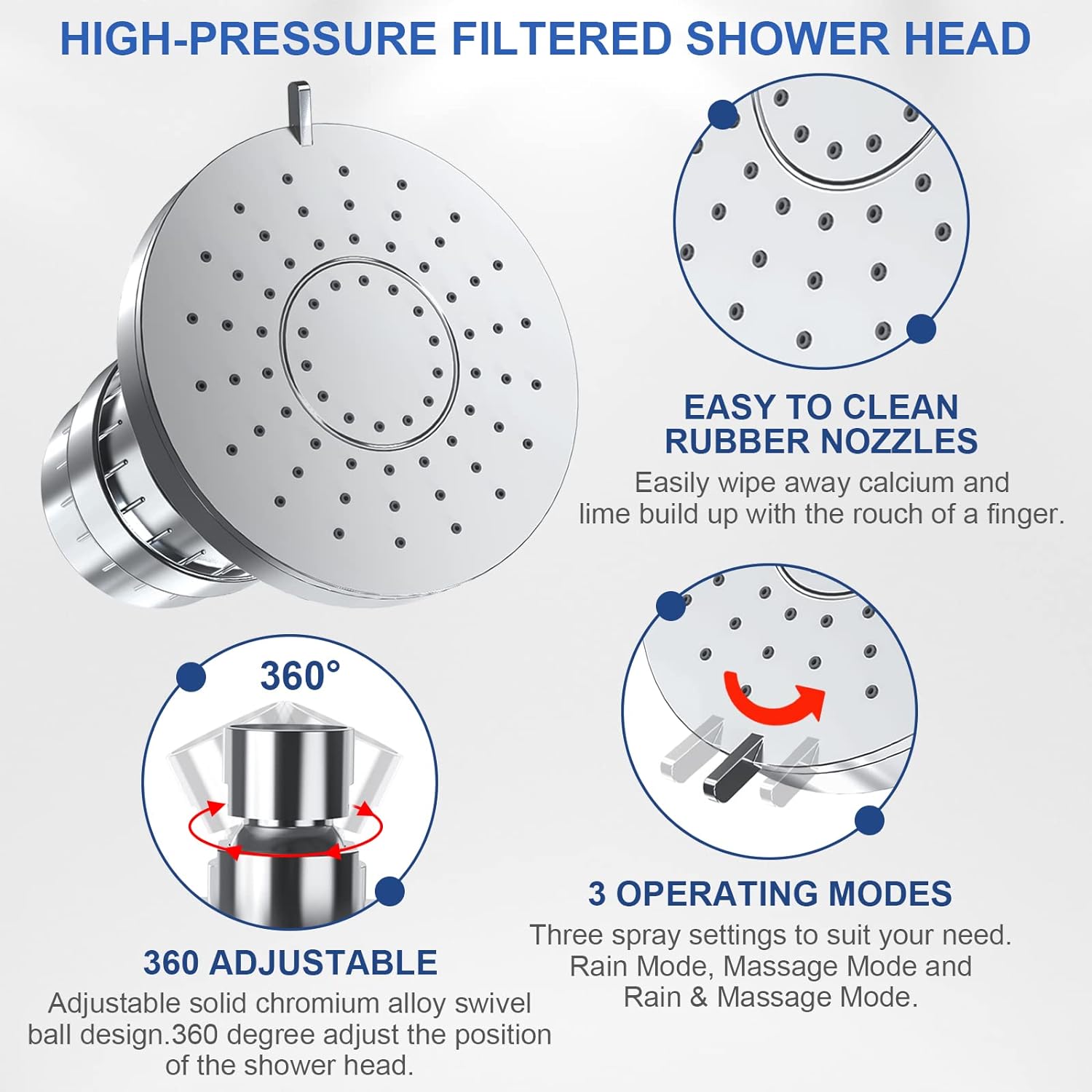 BowLift | Filtered Showerhead – Naturally Enhances Skin Radiance & Hair Health