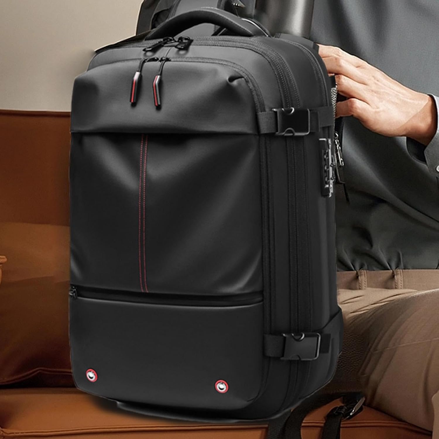 BowLift | 17" Laptop Backpack with Vacuum Compression Lightweight and Spacious