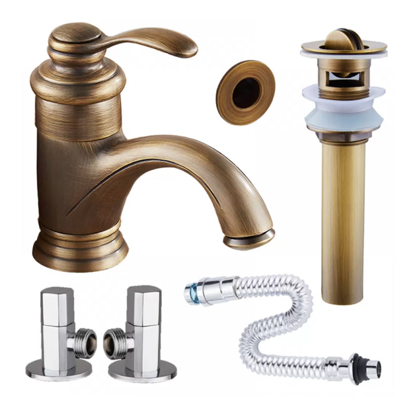 BowLift | Glam Style Bathroom Sink Faucet Single Handle Low Arc Sink Faucet