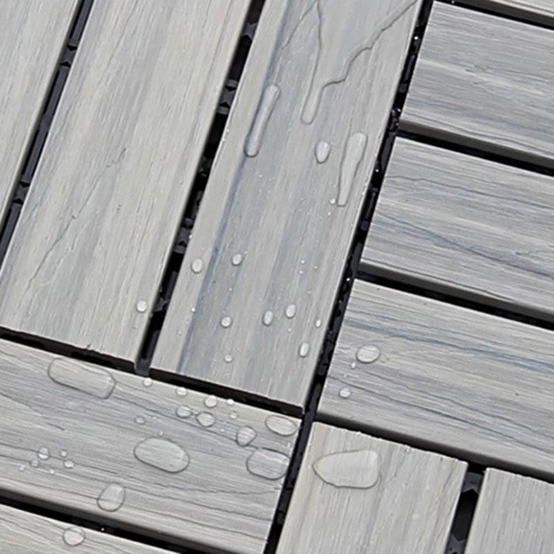 BowLift | 12" X 12" 4-Slat Square PVC Floor Tiles With Interlocking Installation Floor Plates Tiles