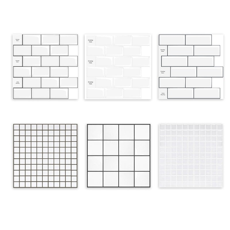 BowLift | Plastic Peel and Stick Wall Tiles 3D Square Peel and Stick Backing