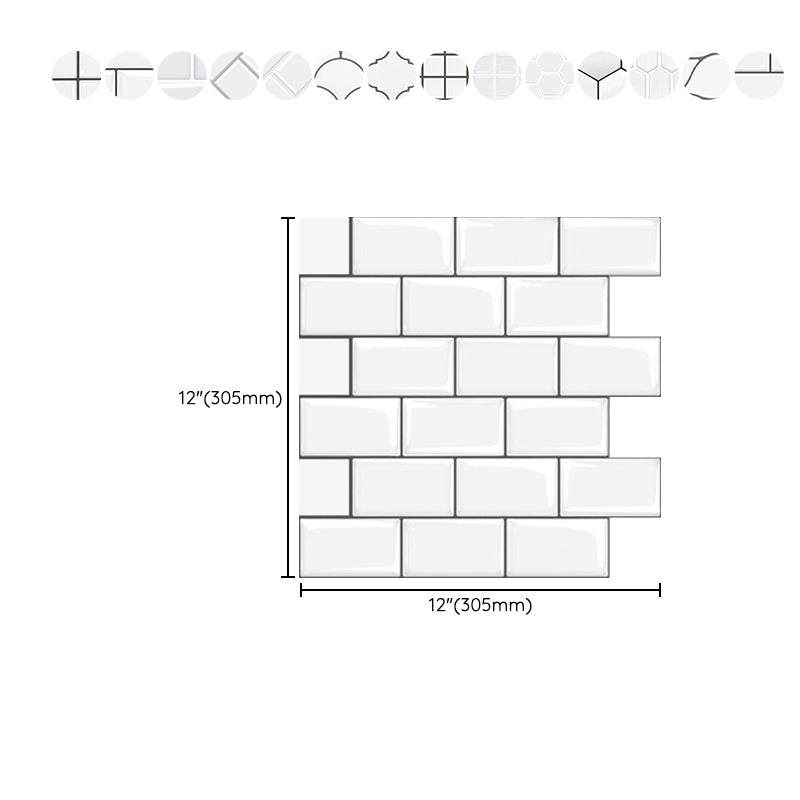 BowLift | Plastic Peel and Stick Wall Tiles 3D Square Peel and Stick Backing