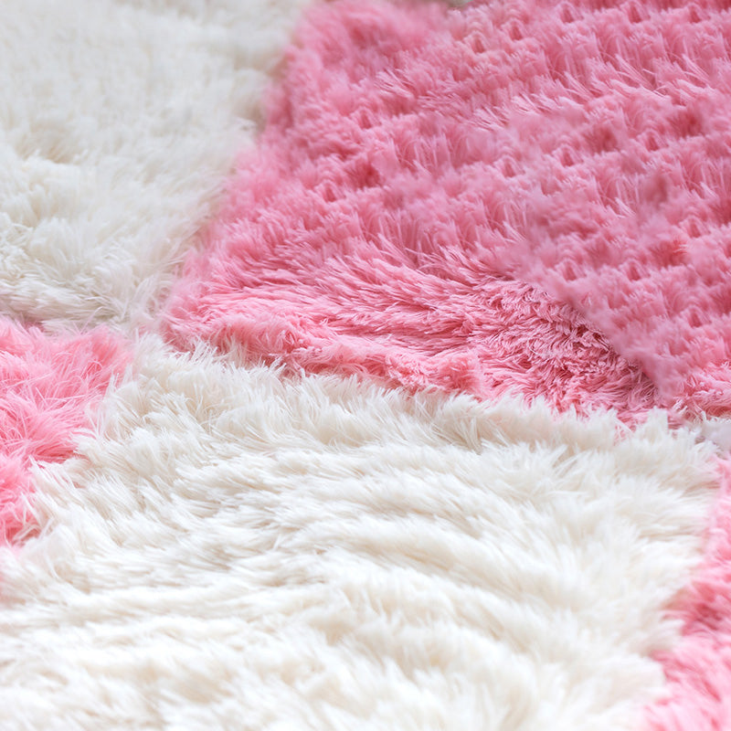 BowLift | Bedroom Carpet Tiles Solid Color Square Shag Stain Resistant Carpet Tiles