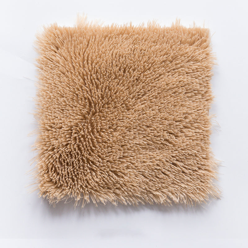 BowLift | Bedroom Carpet Tiles Solid Color Square Shag Stain Resistant Carpet Tiles