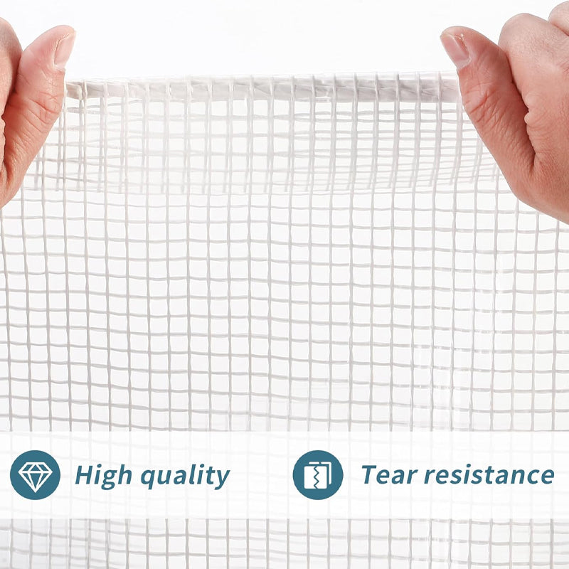 BowLift | 16x20 ft Heavy Duty Poly Tarp 10 Mil UV Resistant Clear Tarp Plastic Poly Tarp Cover Greenhouse Tarp
