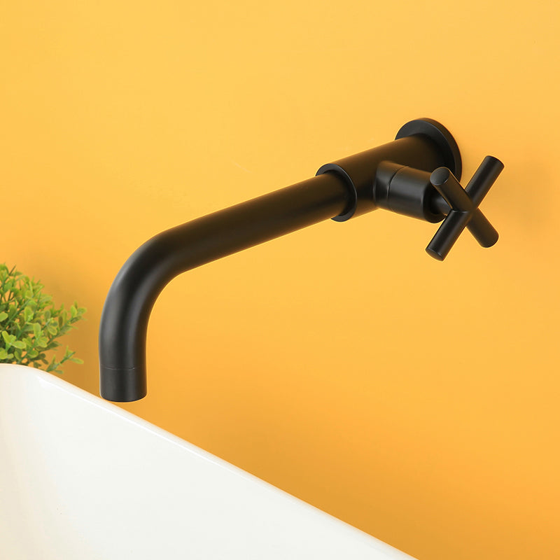 BowLift | Widely used wall-mounted bathroom sink faucet cross handle low arch faucet