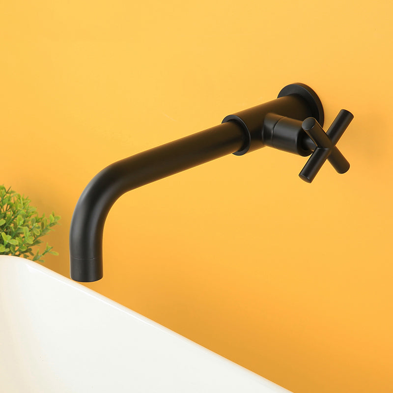 BowLift | Widely used wall-mounted bathroom sink faucet cross handle low arch faucet