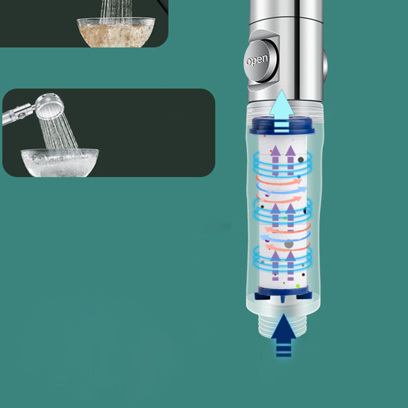 BowLift | Bathroom Shower Head Brass Round Filter Shower Head with Hose