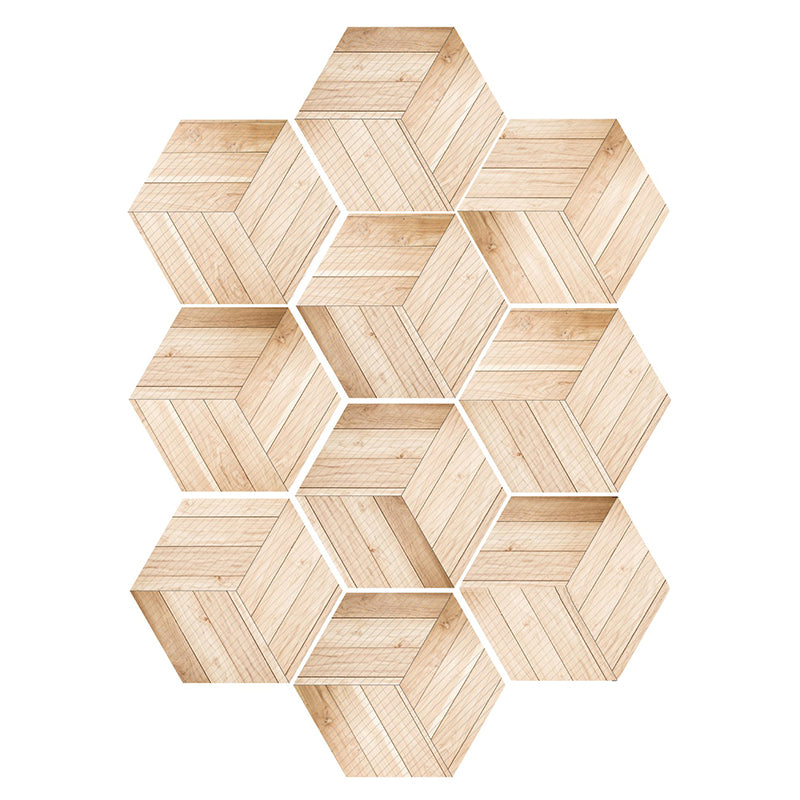 BowLift | Plastic Mosaic Tile Wallpaper Hexagonal for Stick-On and Removable Back Wall Tile