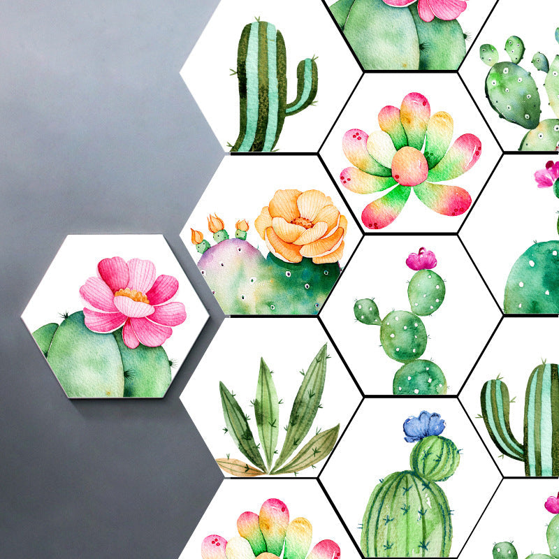 BowLift | Plastic Mosaic Tile Wallpaper Hexagonal for Stick-On and Removable Back Wall Tile