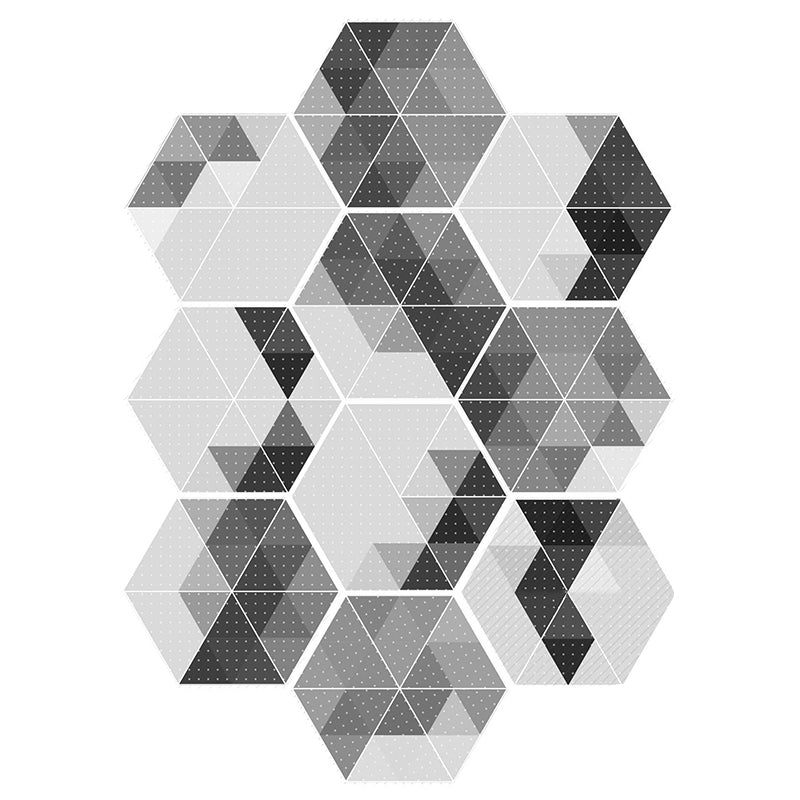 BowLift | Plastic Mosaic Tile Wallpaper Hexagonal for Stick and Remove Back Wall Tile