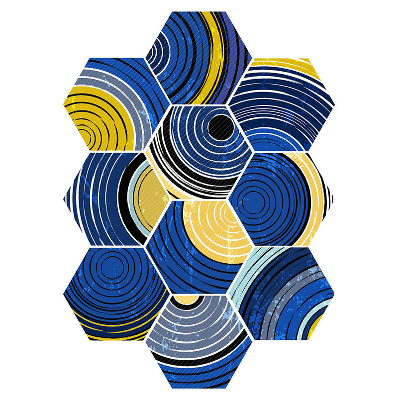 BowLift | Plastic Mosaic Tile Wallpaper Hexagonal for Stick-On and Removable Back Wall Tile