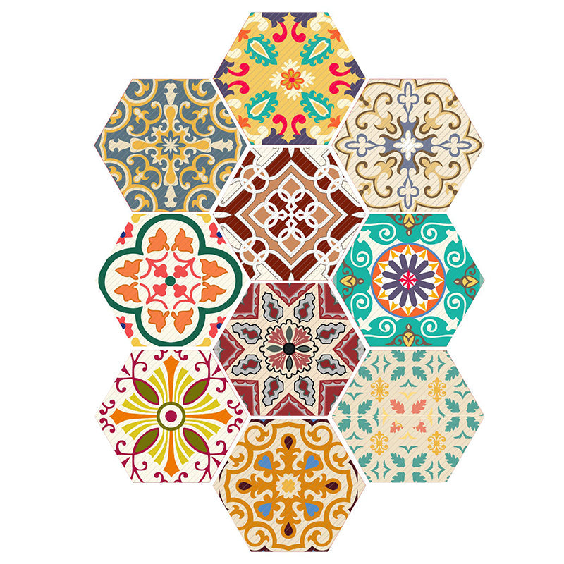 BowLift | Plastic Mosaic Tile Wallpaper Hexagonal for Stick and Remove Back Wall Tile