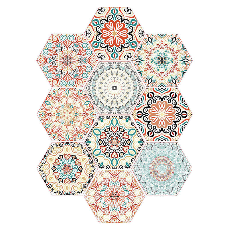BowLift | Plastic Mosaic Tile Wallpaper Hexagonal for Stick-On and Removable Back Wall Tile