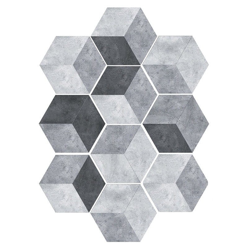 BowLift | Plastic Mosaic Tile Wallpaper Hexagonal for Stick-On and Removable Back Wall Tile