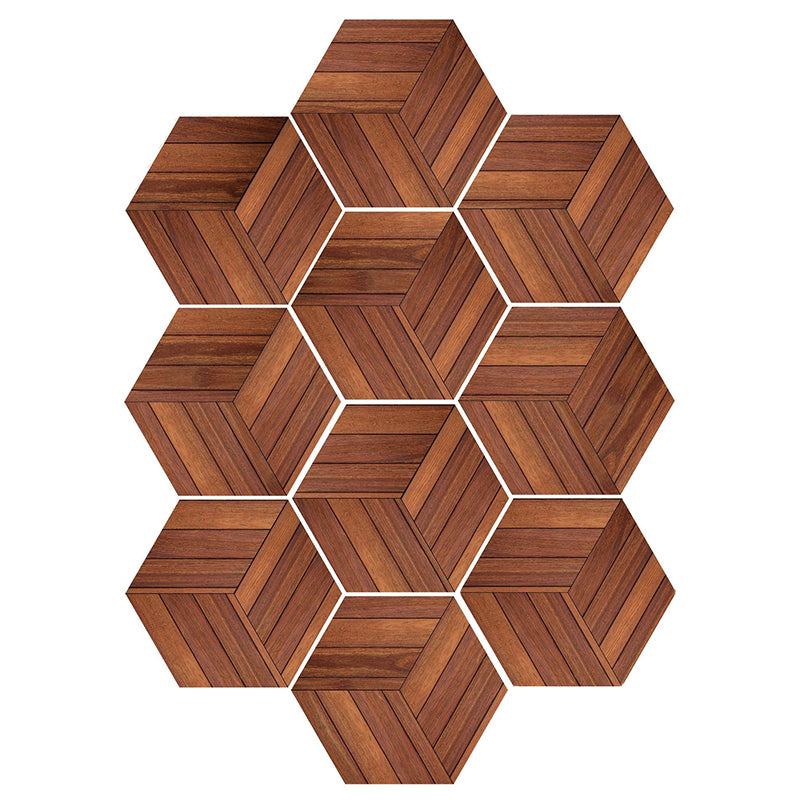 BowLift | Plastic Mosaic Tile Wallpaper Hexagonal for Stick-On and Removable Back Wall Tile