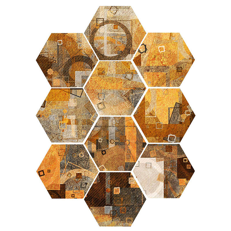 BowLift | Plastic Mosaic Tile Wallpaper Hexagonal for Stick-On and Removable Back Wall Tile