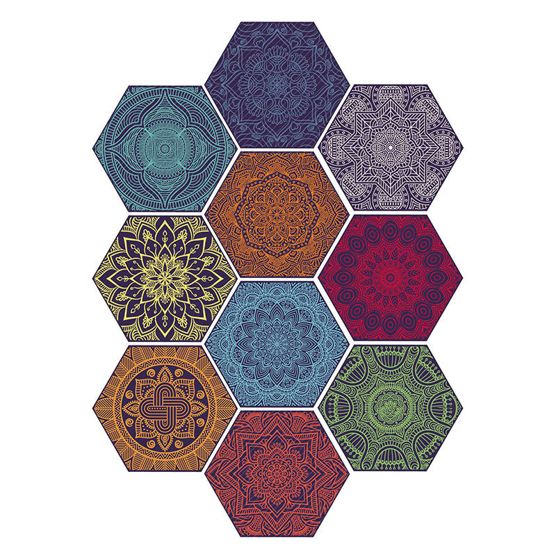 BowLift | Plastic Mosaic Tile Wallpaper Hexagonal for Stick-On and Removable Back Wall Tile