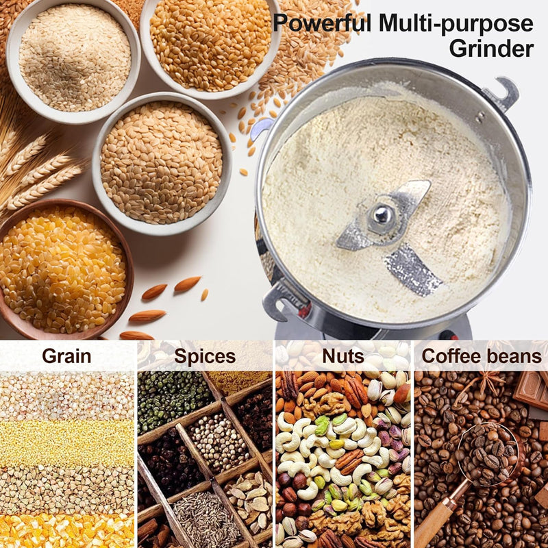 BowLift | 150g Electric Grain Mill Grinder 1500W High Speed Spice Grinder Commercial Pulverizer Powder Machine