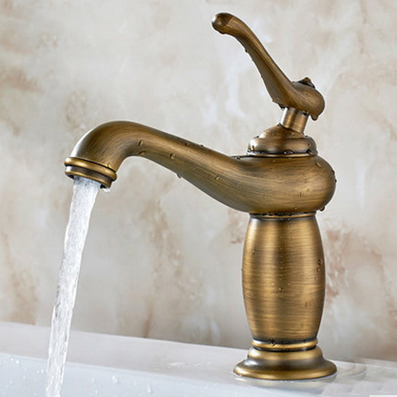 BowLift | Vintage Classic Vessel Faucet Lever Handle Low Arc Vessel Sink Bathroom Faucet