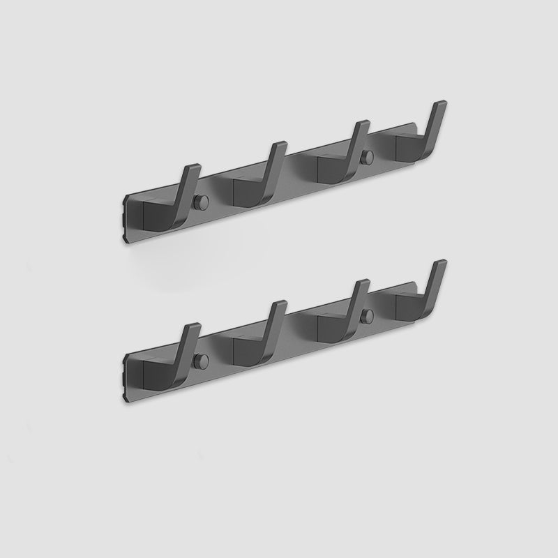 BowLift | Mattes Finish Modern Bathroom Accessories 2 - Piece Bathroom Accessory Set, Bathrobe Hooks