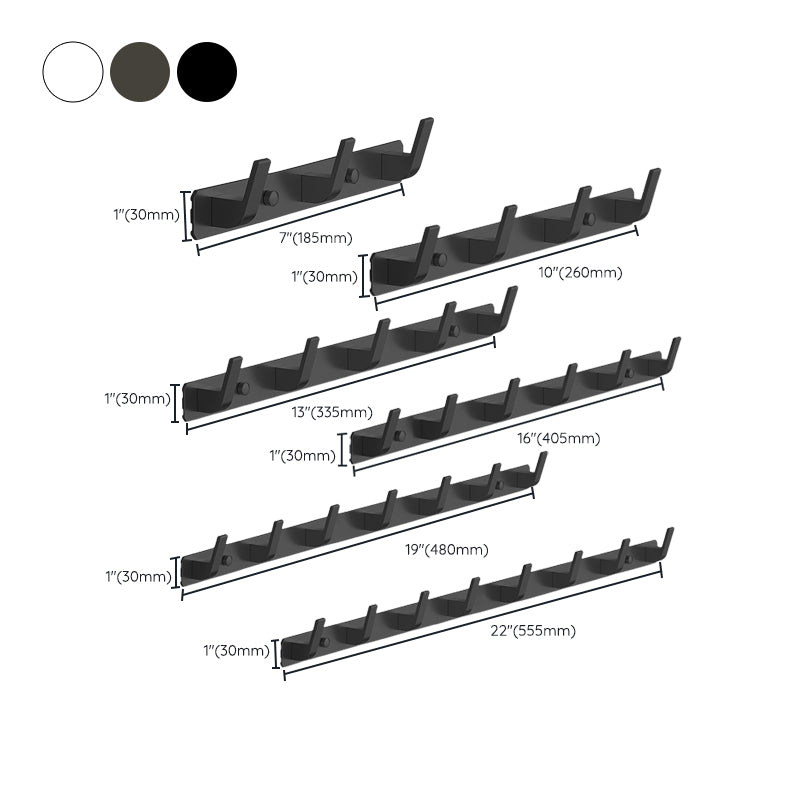 BowLift | Mattes Finish Modern Bathroom Accessories 2 - Piece Bathroom Accessory Set, Bathrobe Hooks
