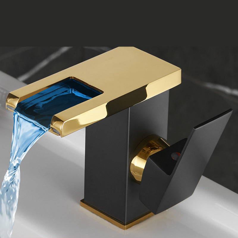BowLift | Waterfall spout basin tap lever handle square basin tap