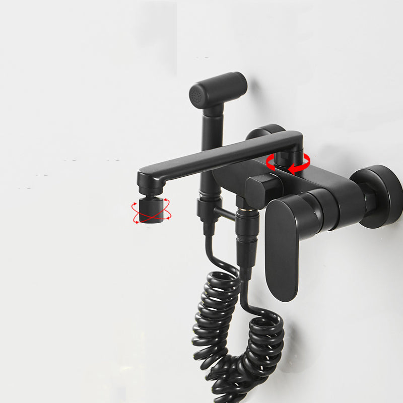 BowLift | Metal Bathtub Faucet Trim Contemporary Lever Handle Bathtub Faucet Trim
