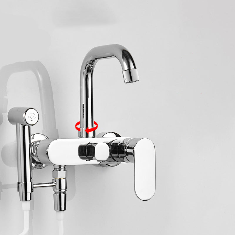 BowLift | Metal Bathtub Faucet Trim Contemporary Lever Handle Bathtub Faucet Trim