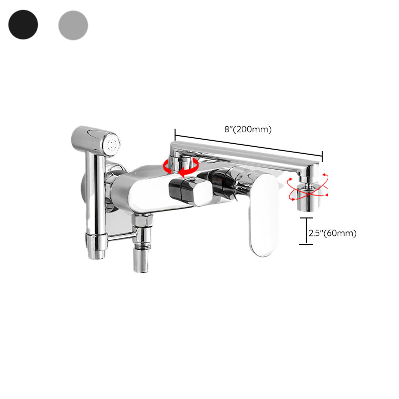 BowLift | Metal Bathtub Faucet Trim Contemporary Lever Handle Bathtub Faucet Trim