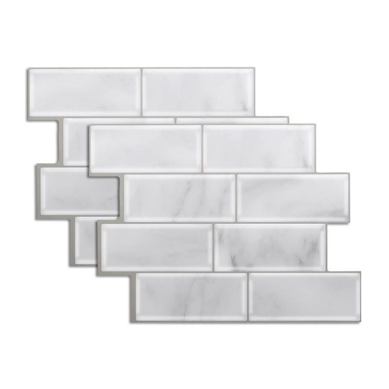 BowLift | Peel & Stick Subway Tile Stain Resistant PVC Rectangle Peel & Stick Tile for Shower 2 Pack