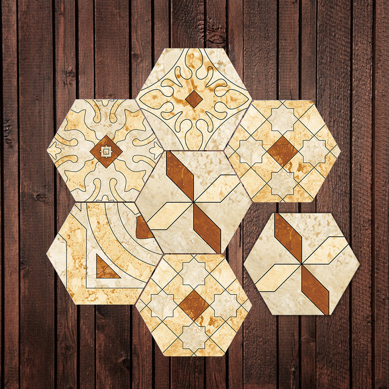 BowLift | Peel & Stick Tiles Stain Resistant Hexagonal Plastic Peel & Stick Tiles 20-Pack
