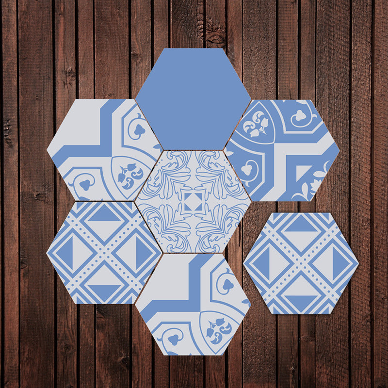 BowLift | Peel & Stick Tiles Stain Resistant Hexagonal Plastic Peel & Stick Tiles 20-Pack