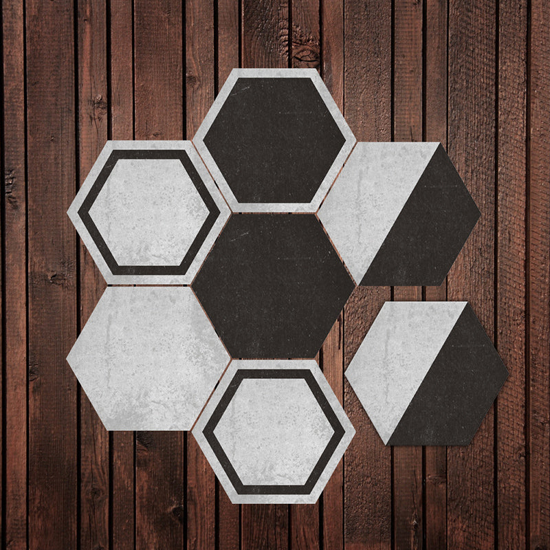 BowLift | Peel & Stick Tiles Stain Resistant Hexagonal Plastic Peel & Stick Tiles 20-Pack
