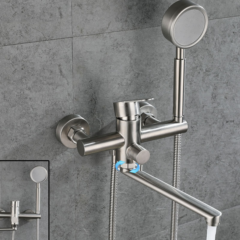 BowLift | Bathroom Bathtub Faucet Lever Handheld Shower Bathtub Faucet